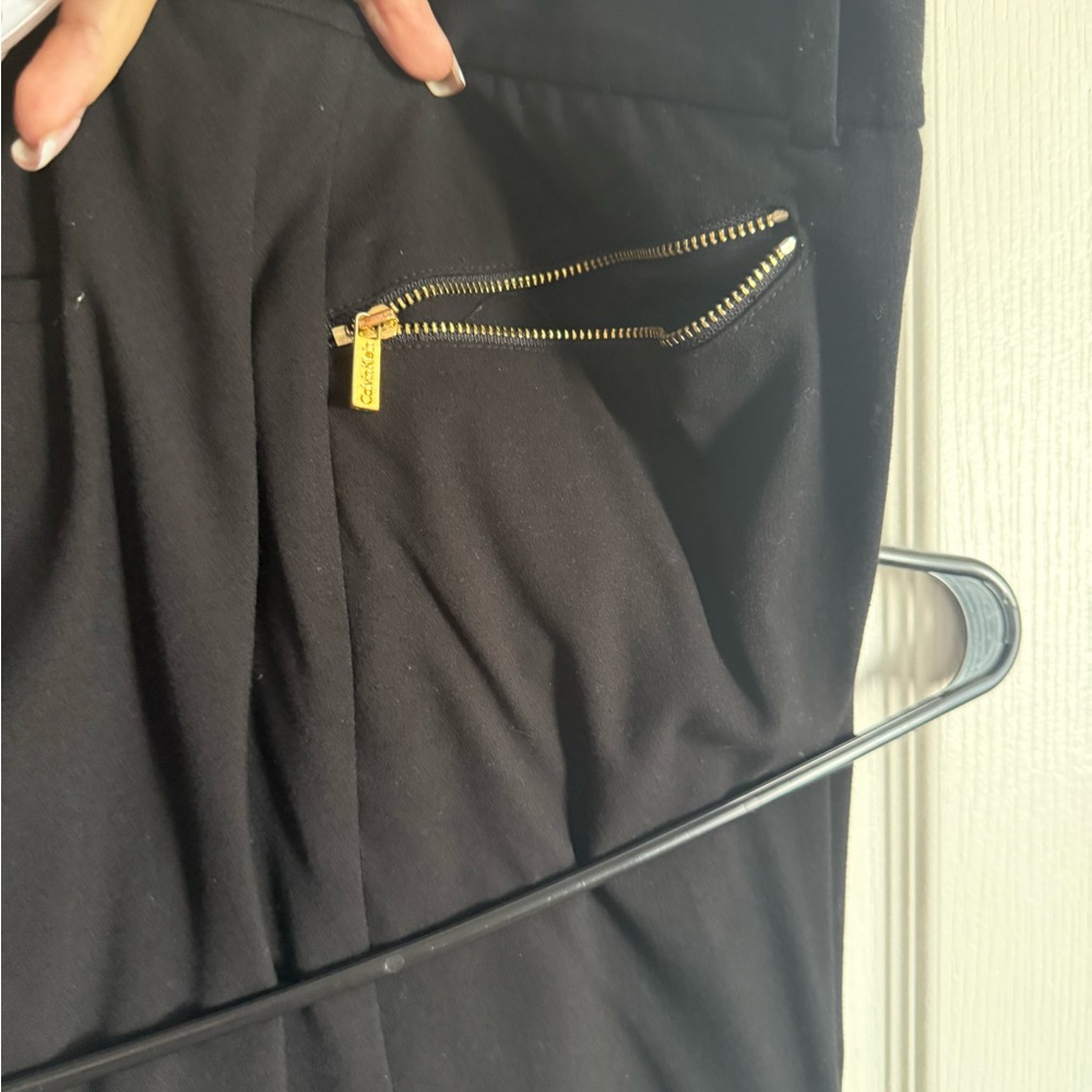 Calvin Klein Black Trousers with Subtle Trim